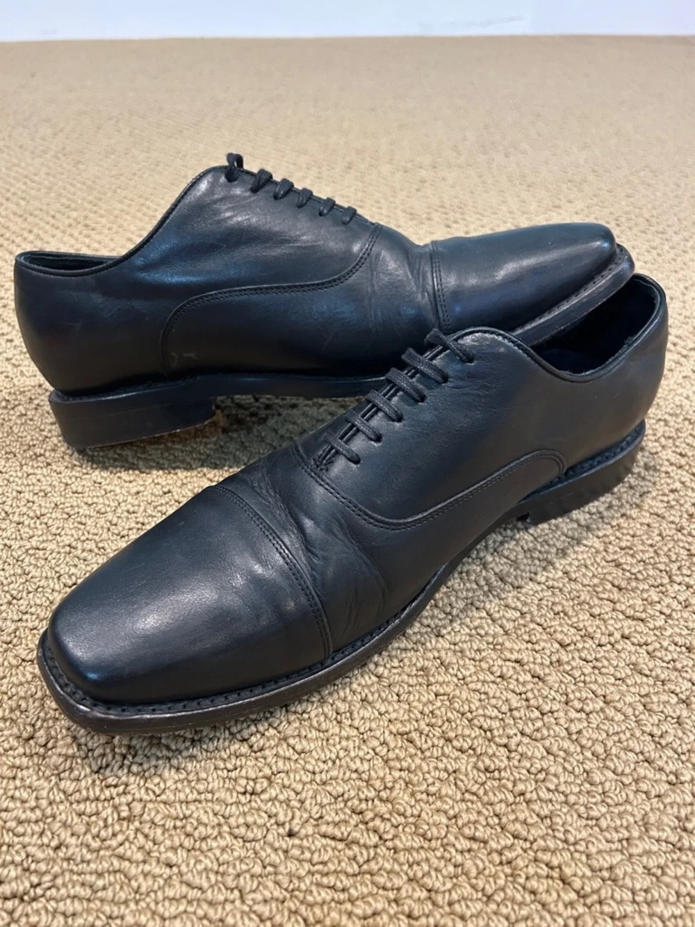 Thursday Boot Co. Men's Black Executive Cap Toe Dress Shoes size 11.5